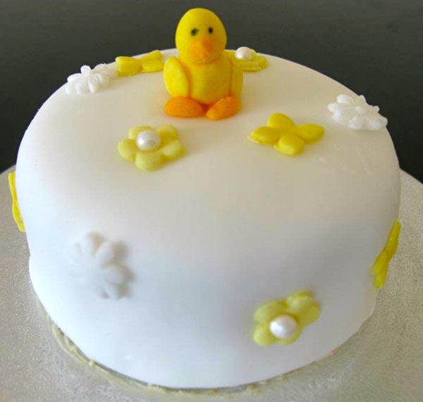duckilng birthday cake from grange bakery, grange over sands, cumbria
