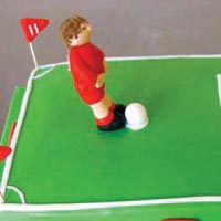 football birthday cake from grange bakery, grange over sands, cumbria