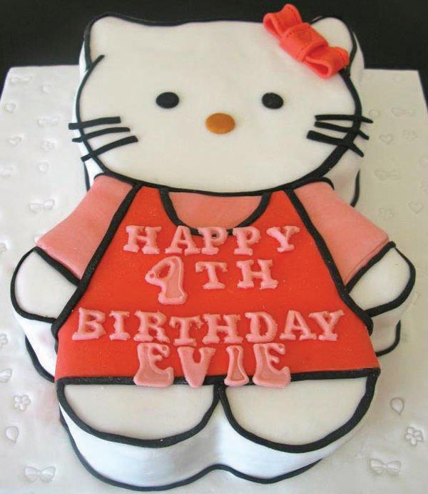 hello kitty children's cake from grange bakery in grange over sands, cumbria