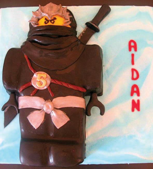 lego ninja children's cake from grange bakery in grange over sands, cumbria