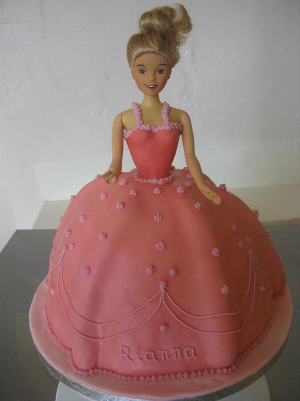 pink princess children's cake from grange bakery in grange over sands, cumbria