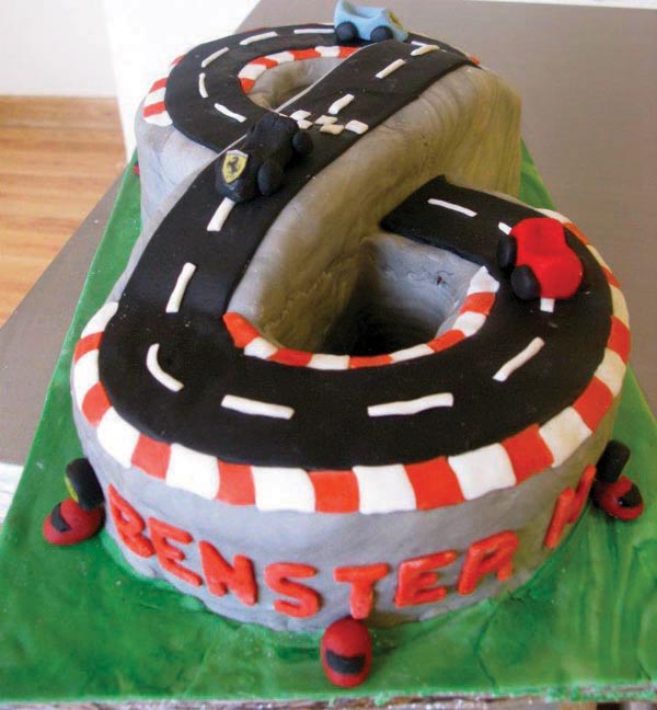 scalectrix children's cake from grange bakery in grange over sands, cumbria