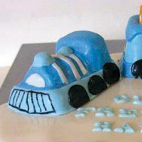 train christening cake from grange bakery, grange over sands, cumbria